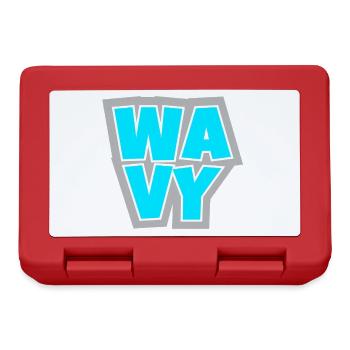 WAVY - locker, cool und immer im Flow. - Brotdose - Rot - Vorne