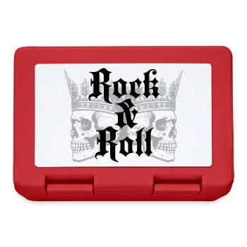 Rock and Roll Crown Skulls - Brotdose - Rot - Vorne