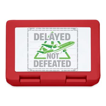 Travel anxiety humor, airport chaos, flying is - Lunchbox - red - Front