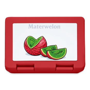 Lustiges Materwelon Meme Design mit absurdem Humor - Brotdose - Rot - Vorne