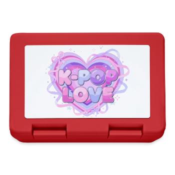 K-Pop Love Heart Pastel - Boîte à goûter - rouge - Devant