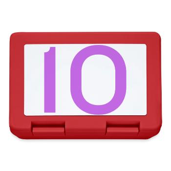 10 - Brotdose - Rot - Vorne