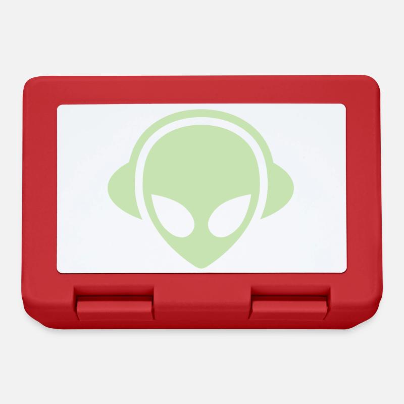 Alien Kopfhörer Glow in the dark - Brotdose - Rot