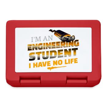 Lustig, ich bin ein Ingenieurstudent, ich habe kein Leben - Brotdose - Rot - Vorne