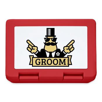 Pointing Groom (Enterrement de vie de garçon / Enterrement de vie de garçon / 2C) - Boîte à goûter - rouge - Devant