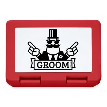 Pointing Groom (Enterrement de vie de garçon / Enterrement de vie de garçon / 1C) - Boîte à goûter - rouge - Devant
