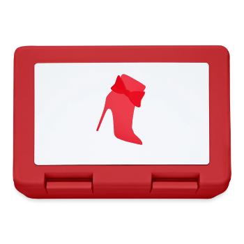 High heels. Shopping. Ladies. funny gift. - Lunchbox - red - Front