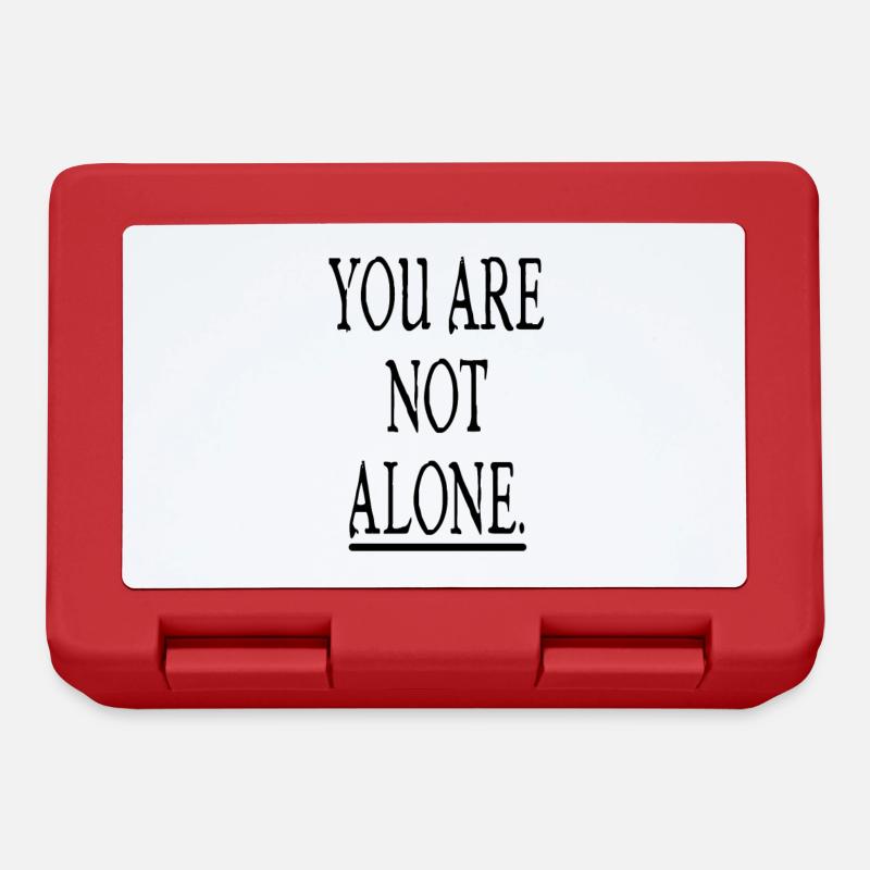 You are not alone - Lunchbox - red