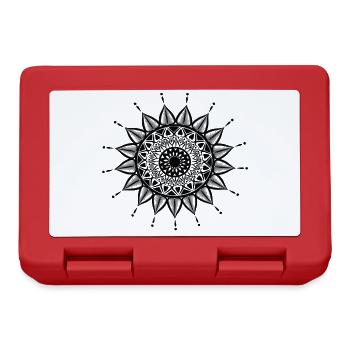 GREAT MANDALA blk - Boîte à goûter - rouge - Devant