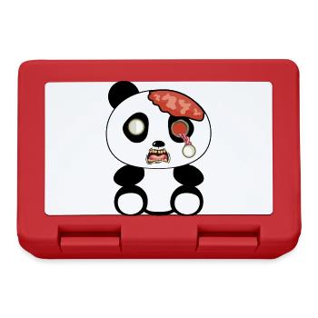 Panda zombie - Boîte à goûter - rouge - Devant