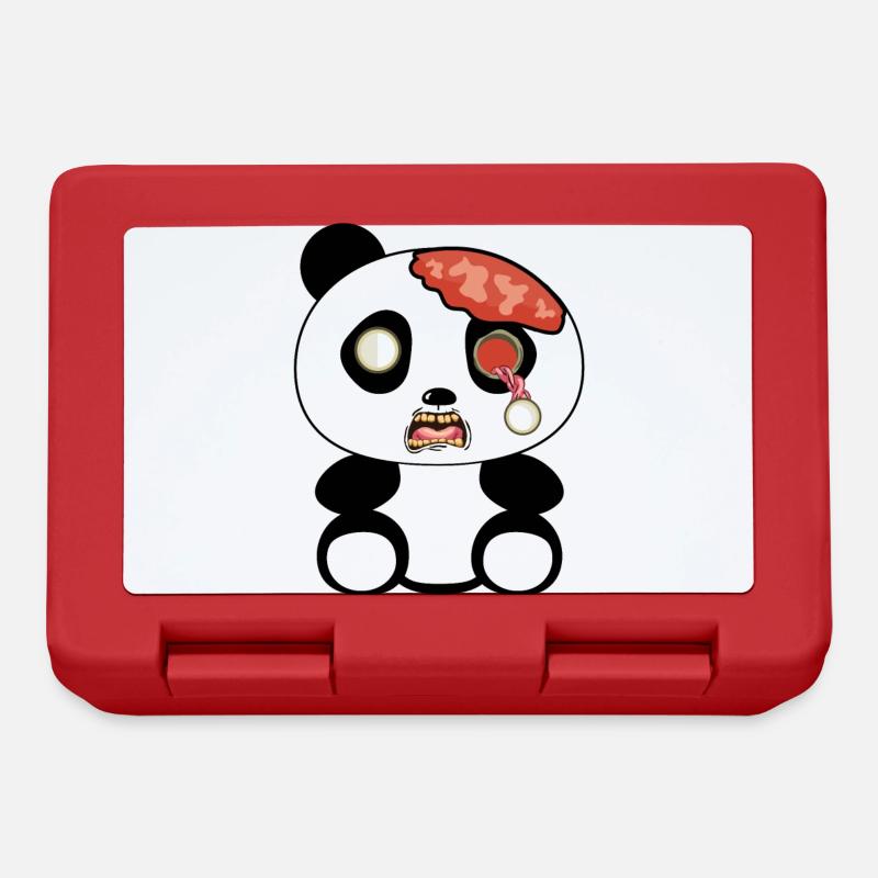 Panda zombie - Lunchbox - red