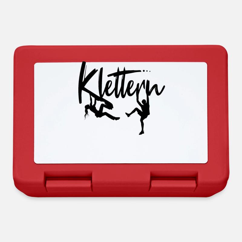 Klettern Kletterer Kletterin Klettergeschenk - Brotdose - Rot