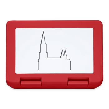 A symbol for Ulm: the Ulm Minster - Lunchbox - red - Front