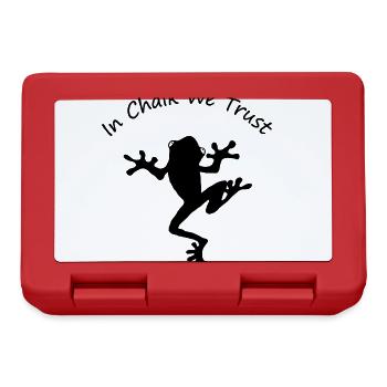 Bouldering Climbing Boulder Frog In Chalk We Trust - Lunchbox - red - Front