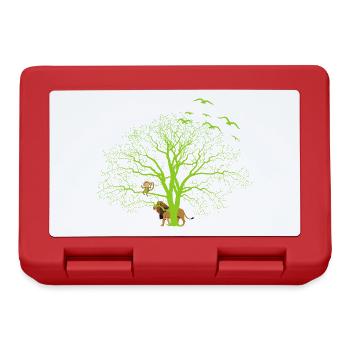 Magischer Baum - Brotdose - Rot - Vorne