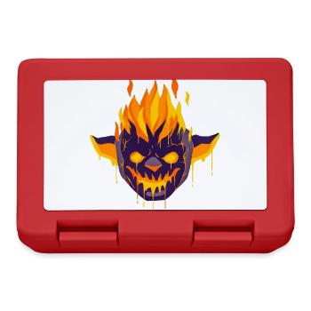 Un beau monstre magmine en flammes Design - Boîte à goûter - rouge - Devant
