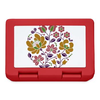 Hungarian flowers, colorful, colorful flowers,tendrils,flower - Lunchbox - red - Front