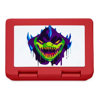 A Beautiful and Fun Slaadi Dragon Design - Lunchbox - red - Front
