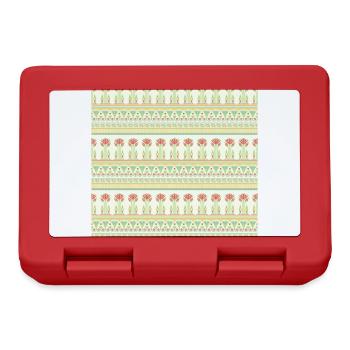 EGYPTIAN Pattern I - Lunchbox - red - Front