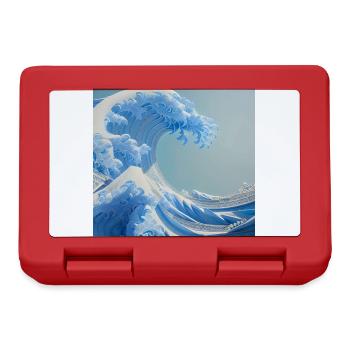 Wave of kanagawa,wave, illustration,Japan - Lunchbox - red - Front