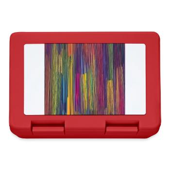 Colorful Stripes Pattern Texture Wallpaper - Lunchbox - red - Front