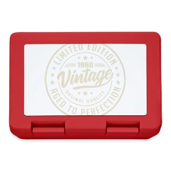 Vintage 1960's Gift 1960's Retro Birthday 1960's - Lunchbox - red - Front