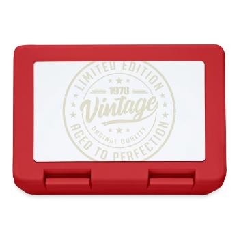Vintage 1978 Gift 1978 Retro Birthday 1978 - Lunchbox - red - Front