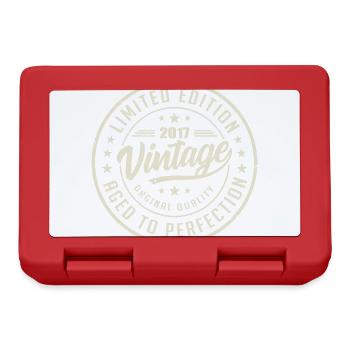 Vintage 2017 Gift 2017 Retro Birthday 2017 - Lunchbox - red - Front