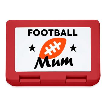 Football mum (stars, football) - Lunchbox - red - Front