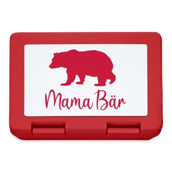 Mama Bär Beste Mutter Muttertag Geschenk Eltern - Brotdose - Rot - Vorne