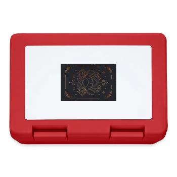 Signe du Cancer : Constellation du zodiaque - Boîte à goûter - rouge - Devant