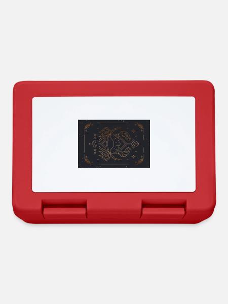 Cancer Sign: Zodiac Constellation - Lunchbox - red