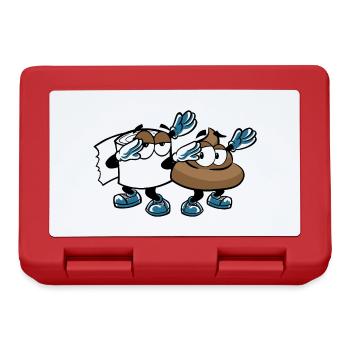 DABBING POOP KACKE KLOPAPIER - Lunchbox - red - Front