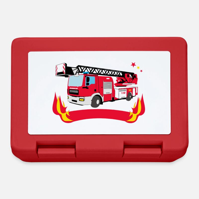 Fire brigade | Firefighters - Lunchbox - red
