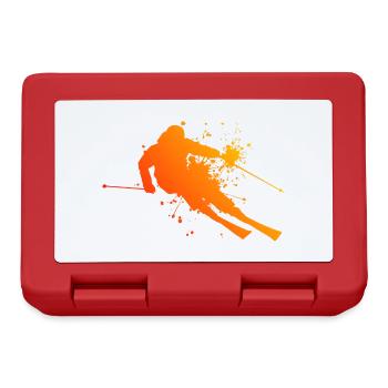 Winter Sports Skiing Stunt Ski Freestyle Skiing - Lunchbox - red - Front