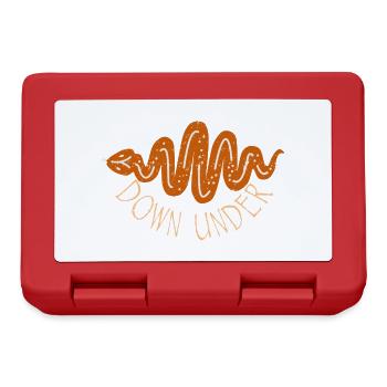 Australia Down Under Snake - Lunchbox - red - Front