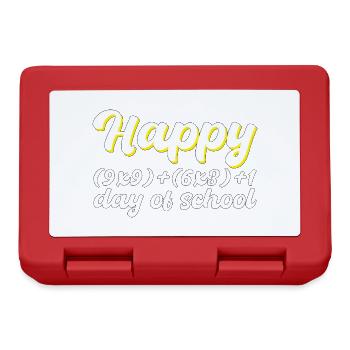 100 days of school Math Gift - Lunchbox - red - Front