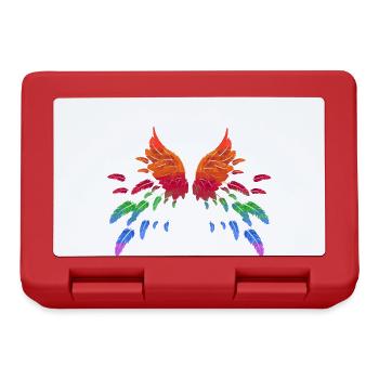 colorful wings,angel wings,angelwings - Lunchbox - red - Front