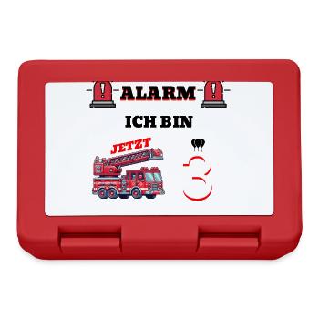 ALARM Ich bin jetzt 3 - Brotdose - Rot - Vorne