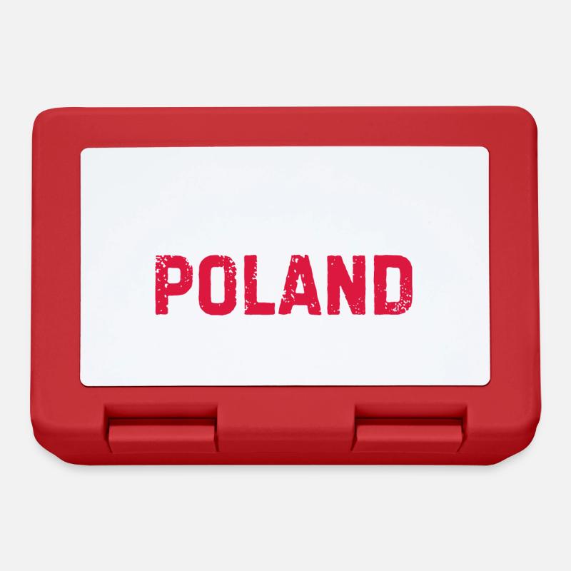 Fabriqué en Pologne - Boîte à goûter - rouge