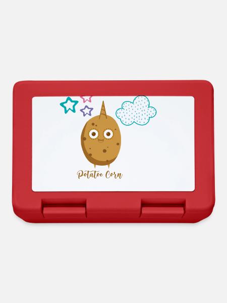 pomme de terre maïs,pomme de terre avec corne,pomme de terre - Boîte à goûter - rouge