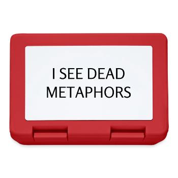 I See Dead Metaphors | Funny English Teacher - Lunchbox - red - Front