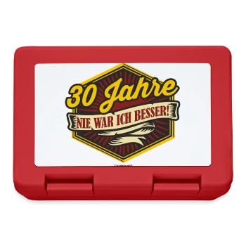 Geburtstag nie war ich besser 30 - Brotdose - Rot - Vorne