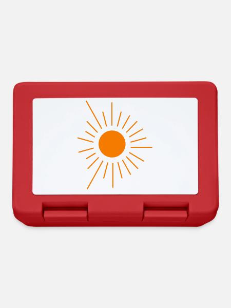 Sun - Lunchbox - red