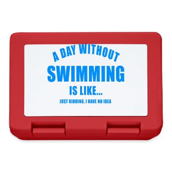 UNE JOURNÉE SANS NAGEURS NAGEURS NATATION NATATION - Boîte à goûter - rouge - Devant