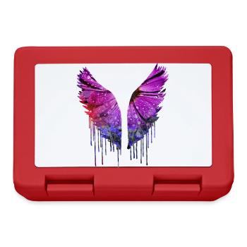 ailes d’ange, ailes, aquarelle, colorée, ailes d’ange, fleur - Boîte à goûter - rouge - Devant