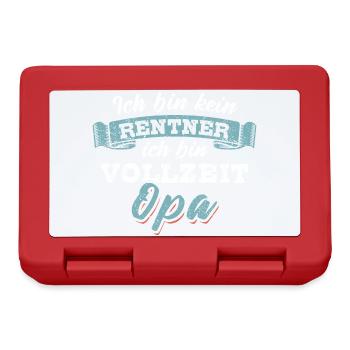 Ich bin kein Rentner ich bin Vollzeit Opa - Brotdose - Rot - Vorne