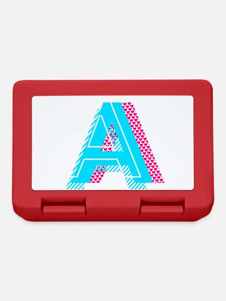 Anfangsbuchstabe A - Brotdose - Rot