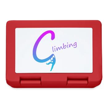 Climbing Circle Gradient Design Climbing Climbing - Lunchbox - red - Front
