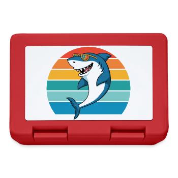 Shark, Sea Creature, Predator, Shark, Great White Shark - Lunchbox - red - Front